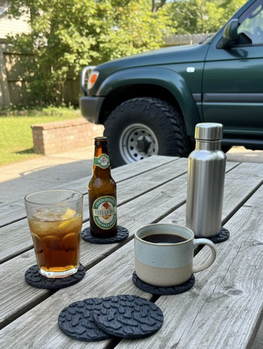 Off-Road Style Coasters