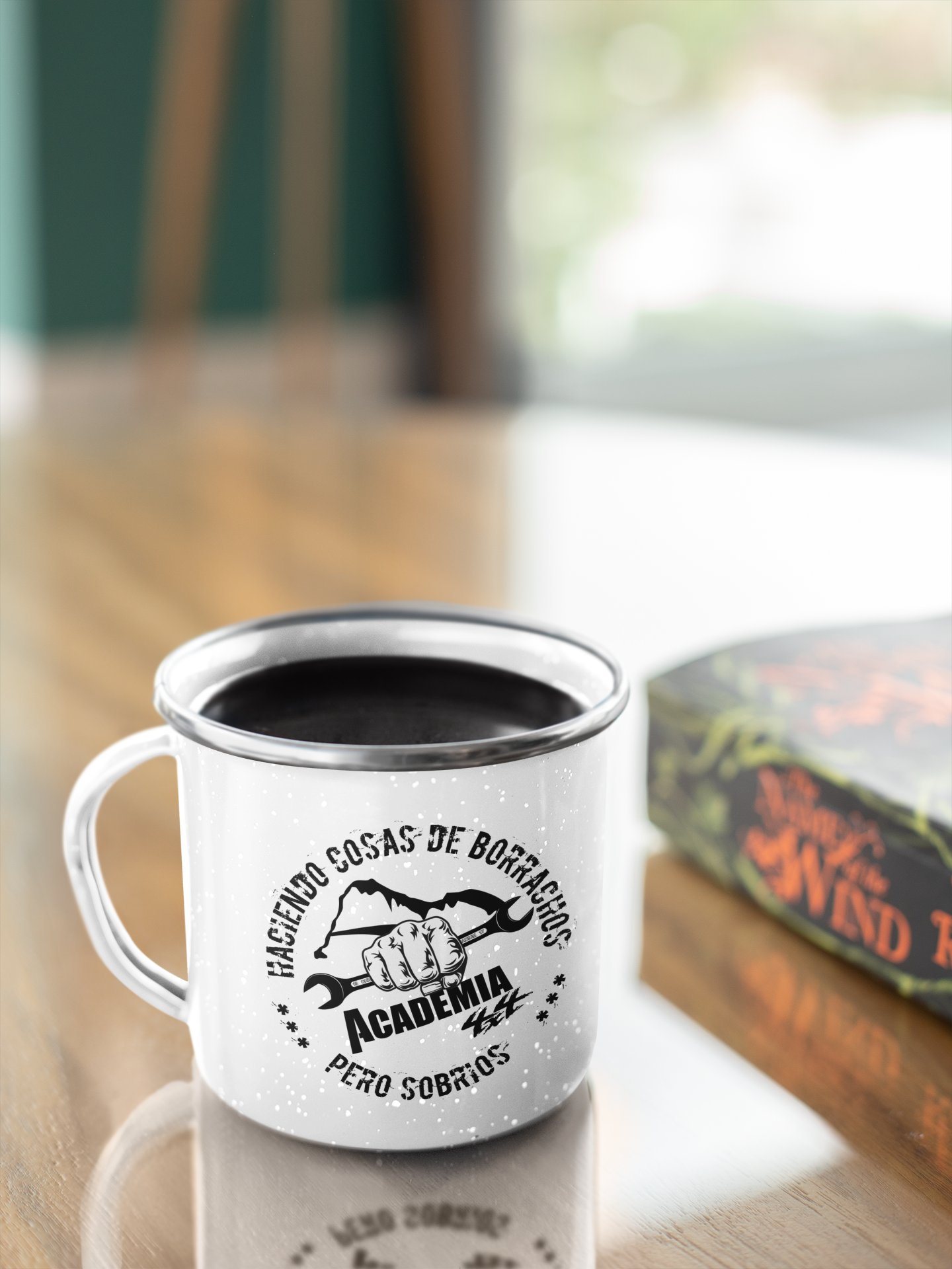 Mug Peltre 12oz - Haciedo cosas de borrachos