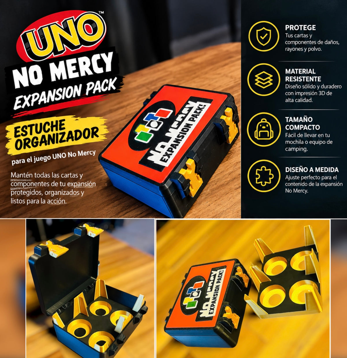 Estuche para juegos de cartas